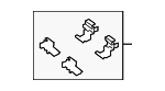 68456059AA - Brakes: Brake Pads Hardware Kit for Mopar Image