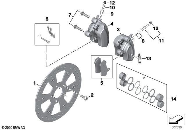 7129908527 - Brakes: Screw M10x30 for BMW-Motorrad Image