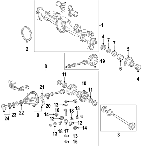 Rear Axle for 2017 Lexus GX460 #0
