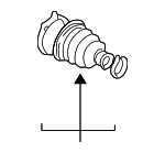 91176261 - Front Drive Axle: Boots for Chevrolet: Tracker Image