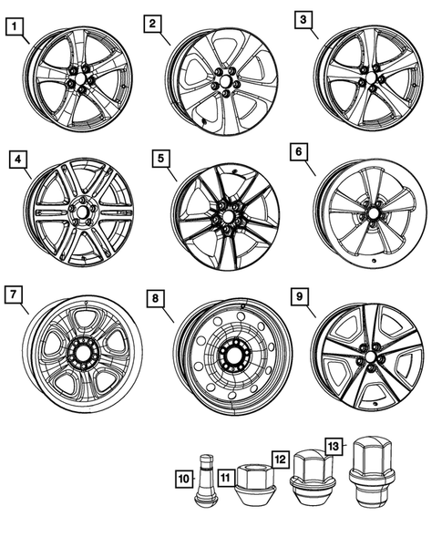 Wheels, Tires and Hardware for 2011 Dodge Charger #0