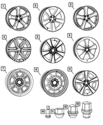 1TD74GSAAB - : Aluminum Wheel for Mopar Image