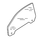 8T0845201D - Body: Door Glass for Audi: A5 Quattro, RS5, S5 Image