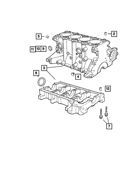 Cylinder Block for 2003 Dodge Stratus #0