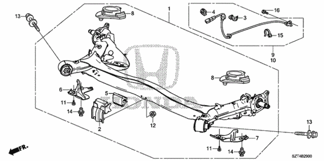 Rear Axle for 2012 Honda CR-Z #0