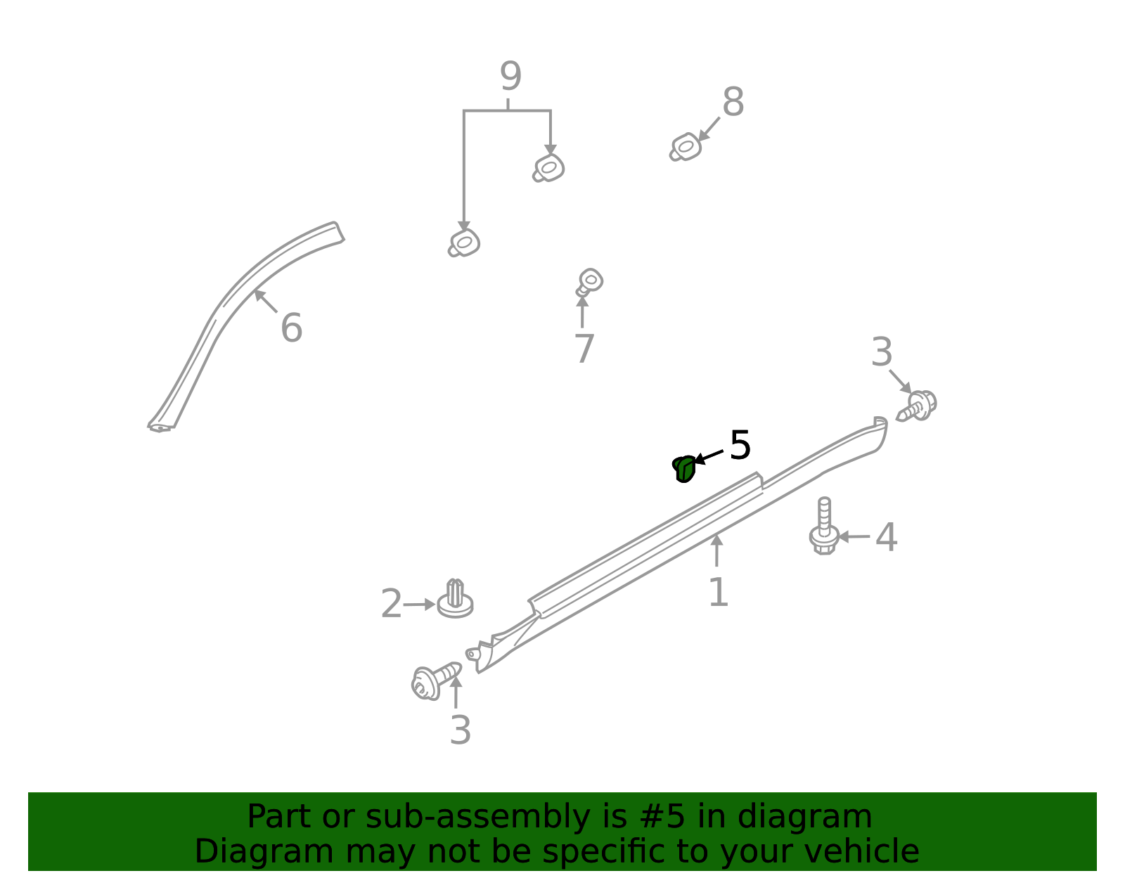 2006-2017 INFINITI Rocker Molding Clip 76882EG01A | Infiniti of San Jose