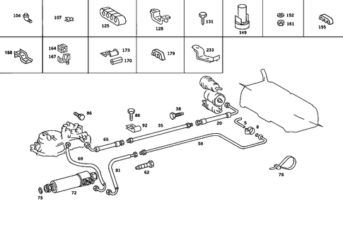 Fuel Lines for 1986 Mercedes-Benz 560SL #0