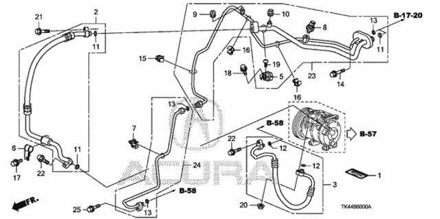 A/C Hoses - Pipes for 2011 Acura TL #0