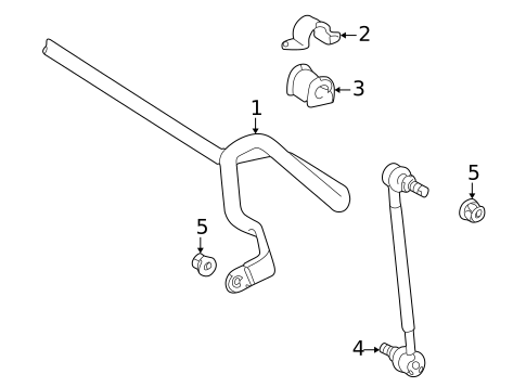 Stabilizer Bar & Components for 2005 Toyota Celica #0