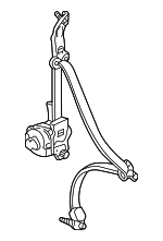 4864S9VA02ZH - : 2006-2008 Honda Pilot - Tongue Set R Center Seat Belt (Outer) *YR232L* (Dark Titanium) for Honda: Pilot Image