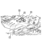 5273964AF - Parking Brake: Parking Brake Cable, Right Rear, Disc for Chrysler: PT Cruiser Image