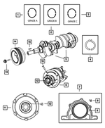 5038113AD - 5.7L Gas; Engine: Flywheel, Mounting for Mopar Image