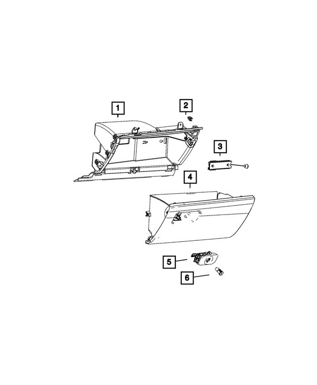 68732881AA - Interior Trim: Glove Box Door Dampener for Mopar Image