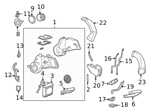 Motors, Core, Case & Related Components for 2005 Mercury Monterey #0