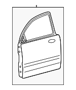 760044R000 - Body: Door Shell for Hyundai Image