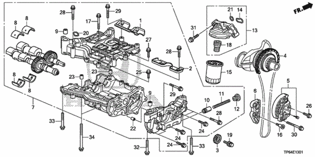 Oil Pump (L4) for 2012 Honda Crosstour #0