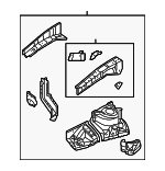 5370133150 - Body: Apron Assembly for Toyota Image image