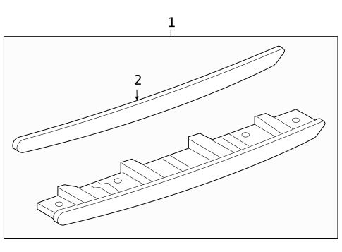 High Mounted Stop Lamp for 2012 Buick Regal #0