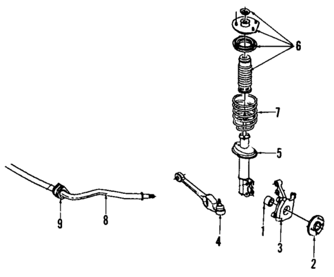 Suspension Components for 1991 Saturn SL2 #1