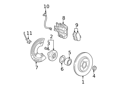 Anti-Lock Brakes for 2000 Lincoln LS #1
