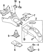F1CZ15055A - Body: 12 Volt Accessory Power Outlet Housing for Ford: Escort | Mercury: Tracer Image
