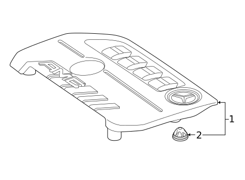 Engine Appearance Cover for 2021 Mercedes-Benz A35 AMG #0