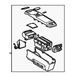 5881048480C0 - Body: Console Assembly for Lexus: RX350, RX400h Image