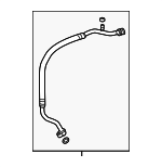 80311T3RA11 - HVAC: Suction Hose for Acura: ILX Image