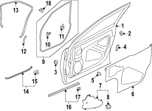 Door & Components for 2025 Subaru Forester #0