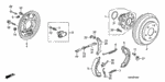 43171S04013 - Chassis: SPRING A, BRAKE SHOE RETURN for Honda Image