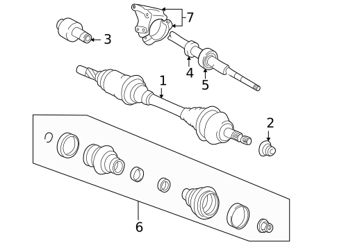 Drive Axles for 2003 Volvo C70 #0