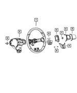 5LL33DX9AA - : Steering Wheel Bezel, Left for Mopar Image