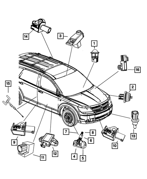 Sensors for 2011 Dodge Journey #0