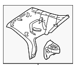 GD7A68250C27 - Body: Quarter Pillar Trim for Mazda: 626 Image
