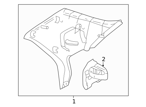 Interior Trim - Quarter Panels for 2000 Mazda 626 #0