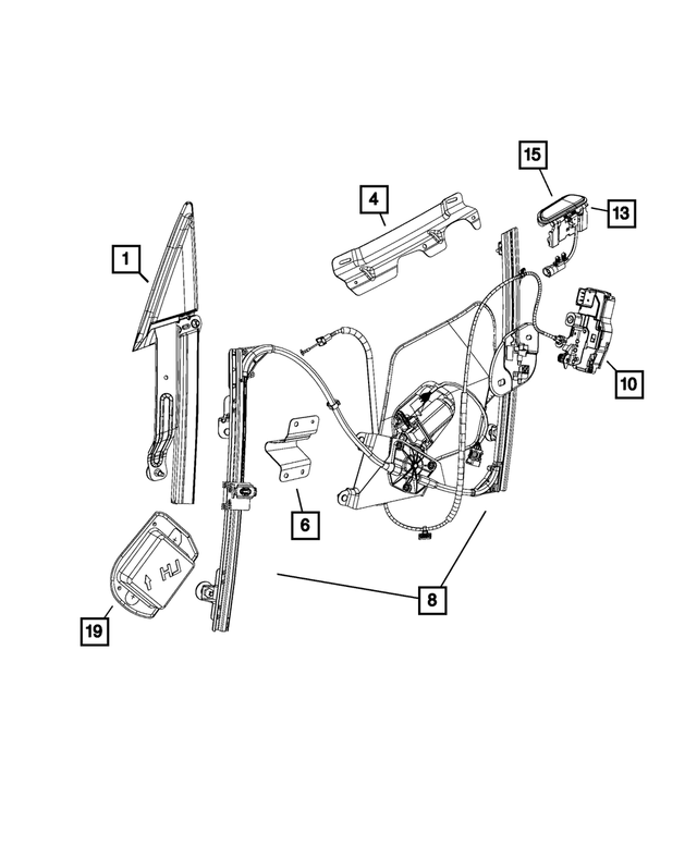 1WE07LBYAB - : Handle Cover, Left for Mopar Image