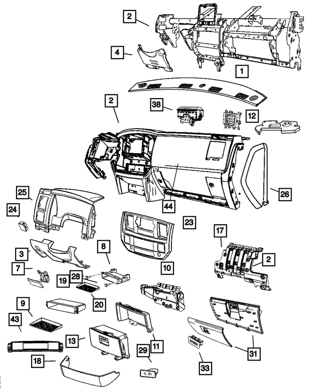 « 1CX301DHAB –  : Air Sortie pour Mopar Image »