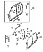 GRAB HANDLE - BRACKET | Mopar 55372804AA