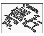 65500N9070 - Body: Floor Pan Assembly for Hyundai Image