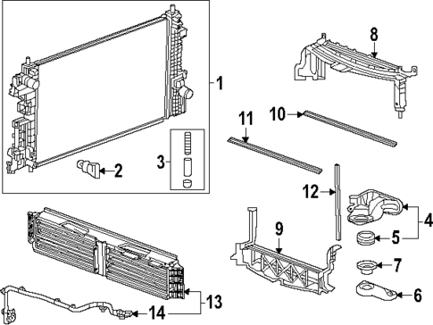 Radiator & Components for 2024 Chevrolet Trax #0