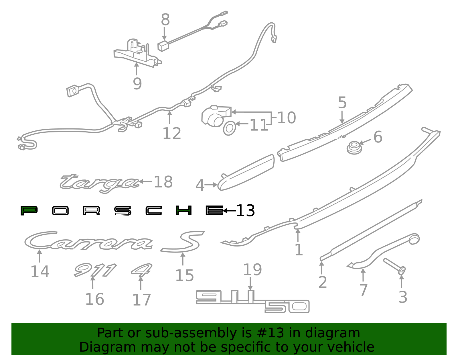 2012-2019 Porsche 911 Inscription 991-559-235-02 | Parts