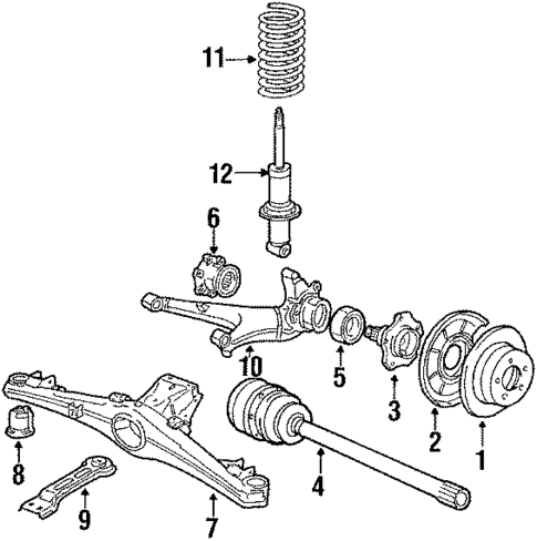Rear Suspension for 1984 BMW 733i #0