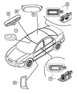 ZJ301L2AA - Electrical: Reading Lamp for Mopar Image