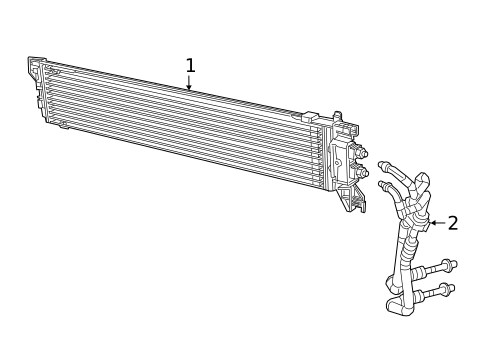 Trans Oil Cooler for 2018 Fiat 500X #0