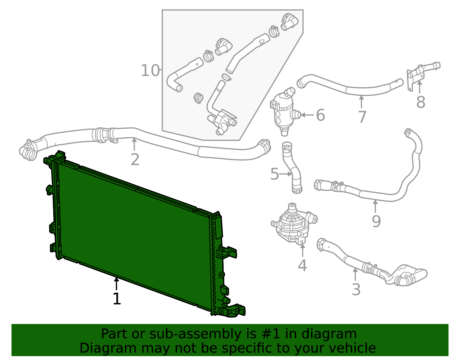 2024-2026 GM Auxiliary Radiator 26416907 | Auto Parts Express