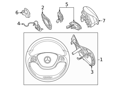 Steering Wheel & Trim for 2021 Mercedes-Benz AMG&reg; GT 43 #1