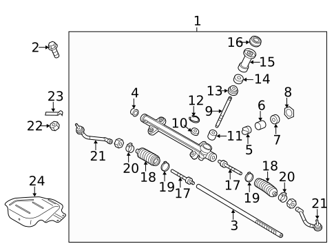 Steering Gear & Linkage for 2012 Kia Optima #1