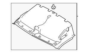 MK4Z6151916HU - Body: Headlining Roof for Ford Image