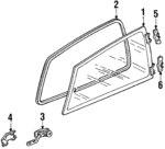 73860SB3003ZA - : Glass Seal for Honda Image