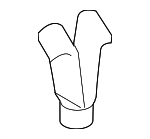 MR402859 - Body: Speaker Grille Clip for Mitsubishi: Eclipse, Eclipse Cross, Endeavor, Galant, Lancer, Mirage, Mirage G4, Montero, Outlander, Outlander PHEV, Outlander Sport Image